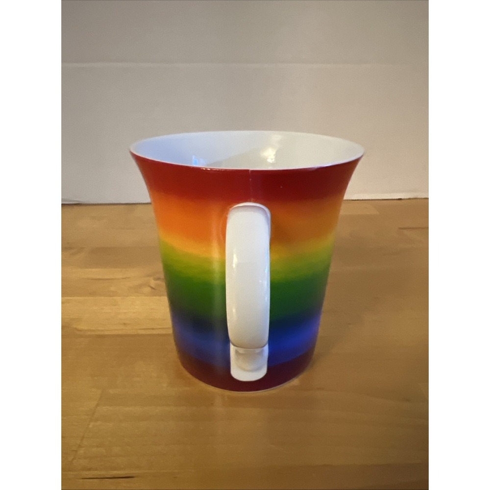 Konitz Rainbow Mug Colorful Coffee Tea Cup Germany Pride Porcelain - Picture 2 of 6